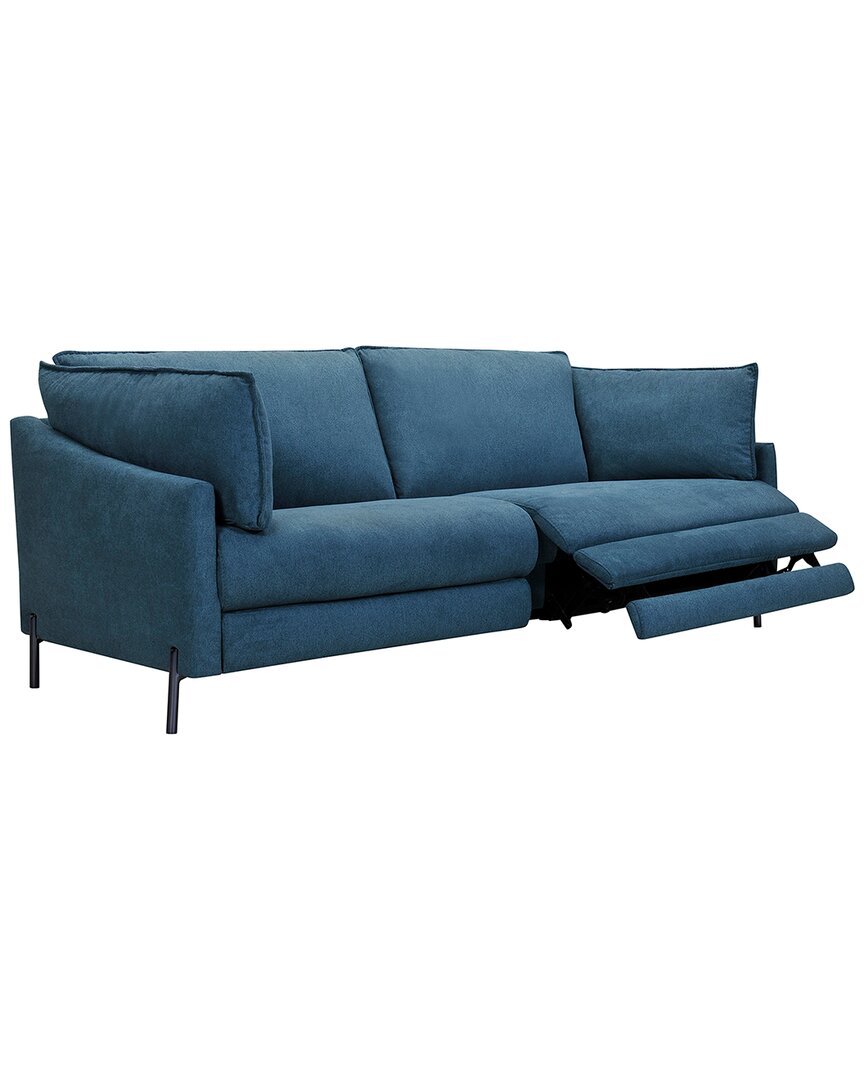 Armen Living Juliett 80in Modern Power Reclining Sofa In Blue