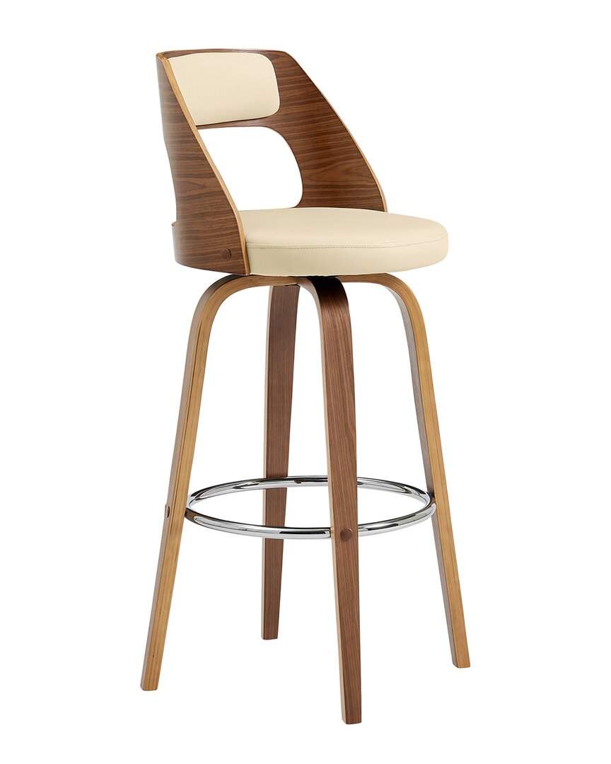 Armen Living Axel 26in Swivel Counter Stool In Cream