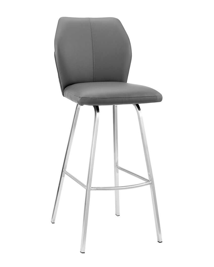 Armen Living Tandy 26in Counter Stool In Gray