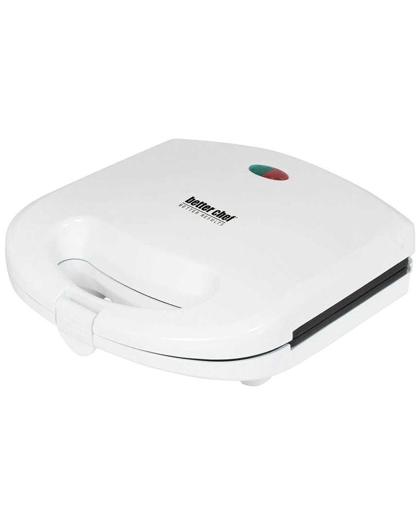 Better Chef Double Sandwich Maker White In White