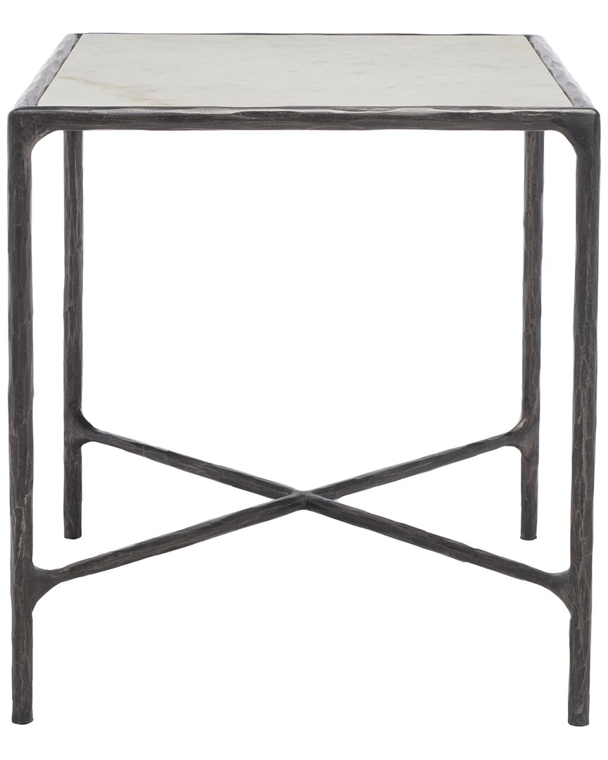 Safavieh Couture Jessa Metal Square End Table In Black