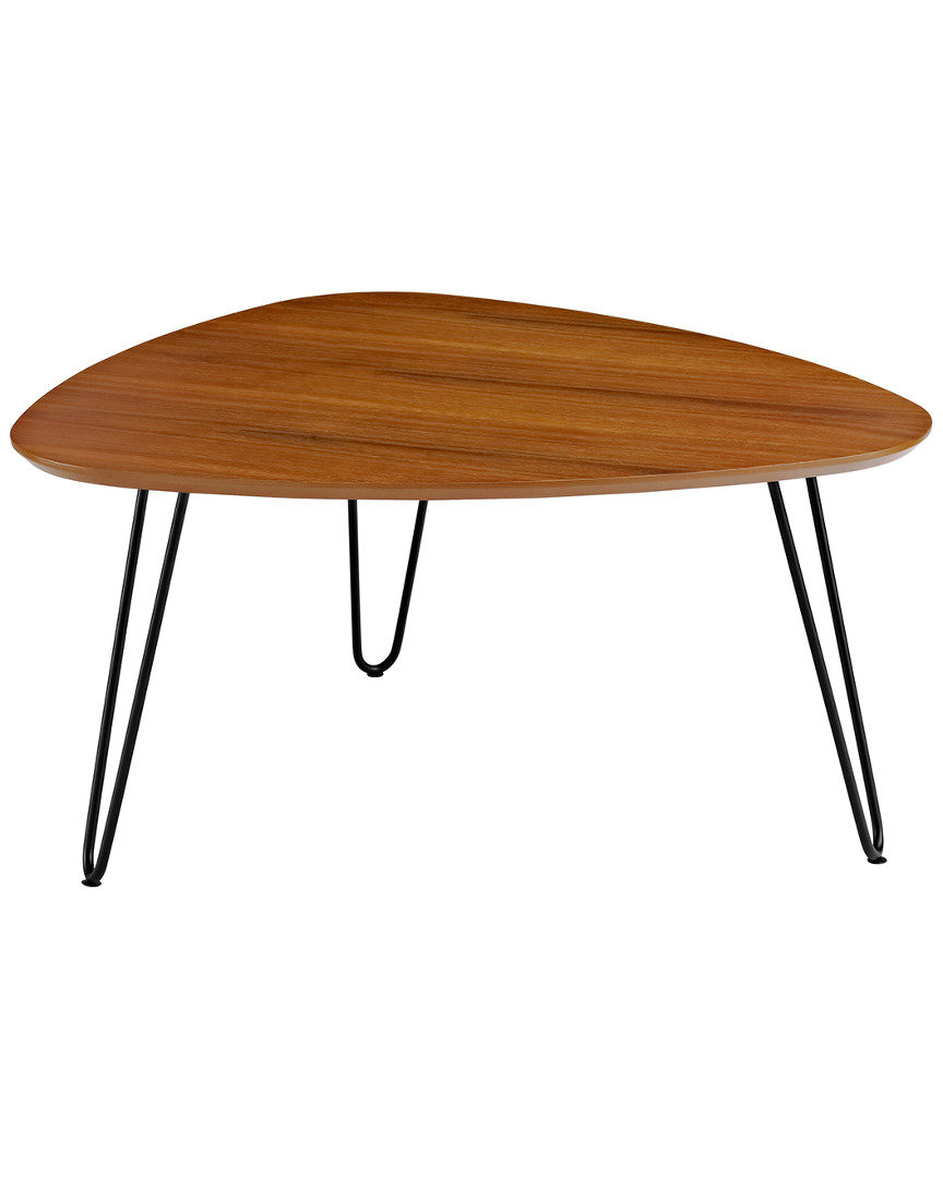 Hewson Mid-century Wood Hairpin Accent Coffee Table