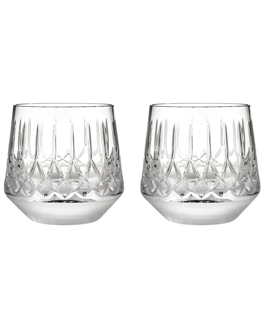 Waterford Lismore Arcus Crystal Tumblers Set Of Two In White