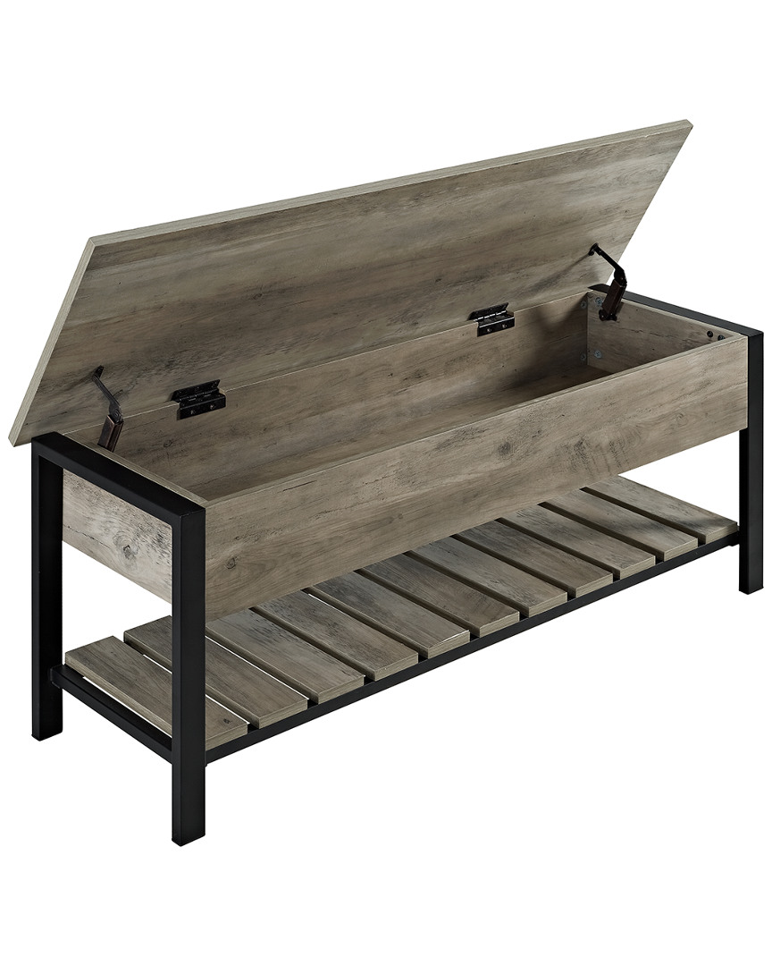 Image of Hewson in Open-Top Farmhouse Storage Bench