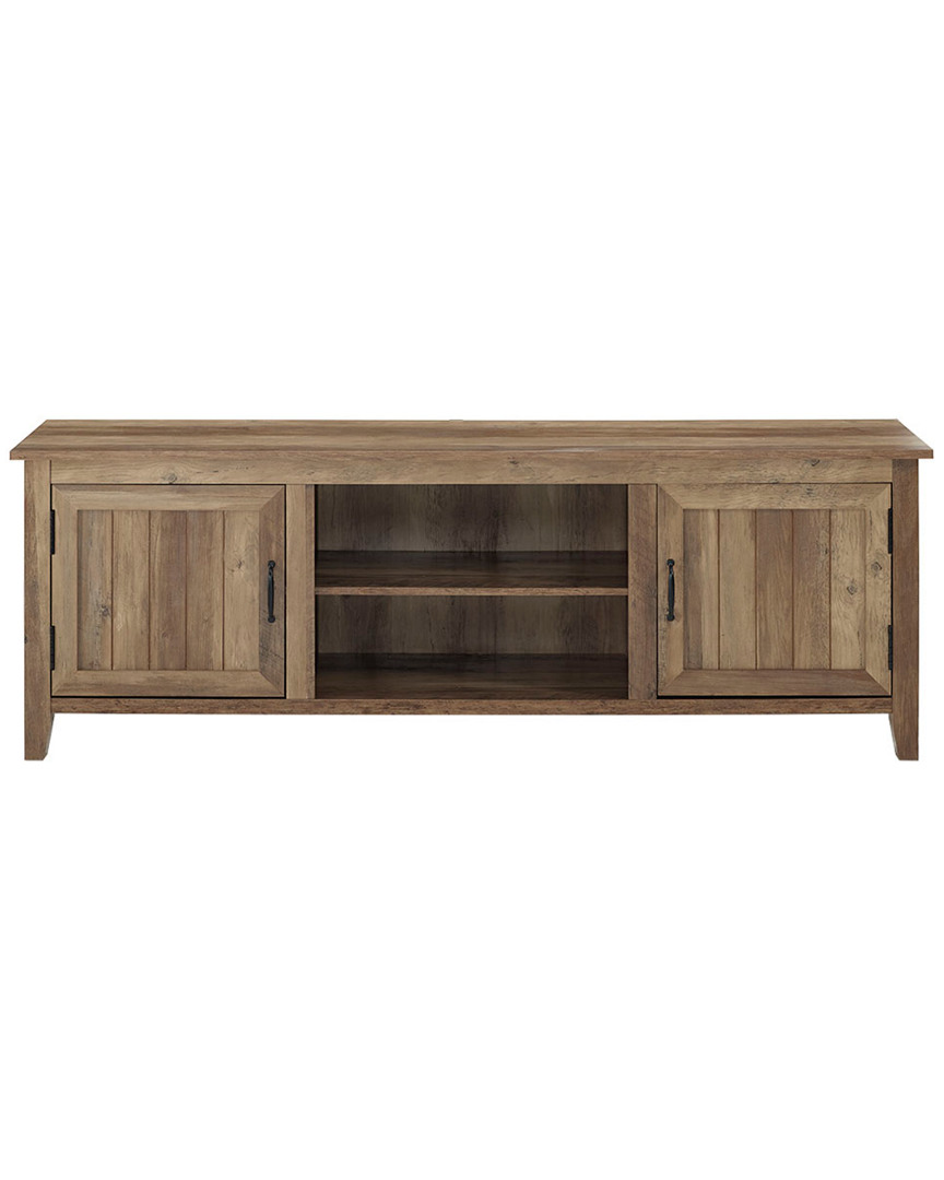 Hewson 70in Farmhouse Wood Beadboard Tv Stand Storage Console