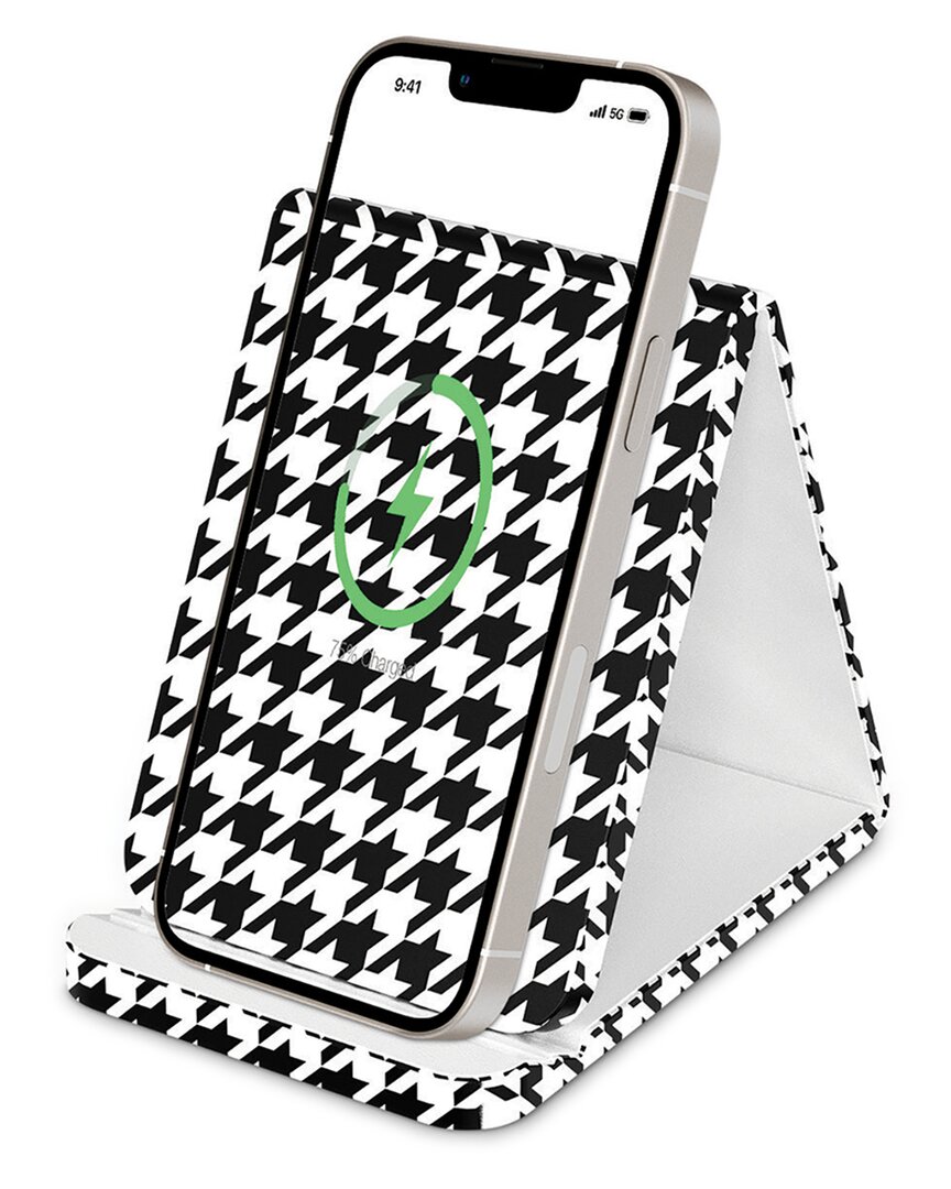 Phunkee Tree Folding Leather Wireless Charging Stands In White