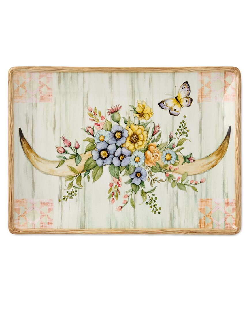 Certified International Rosewood 14in Rectangular Platter