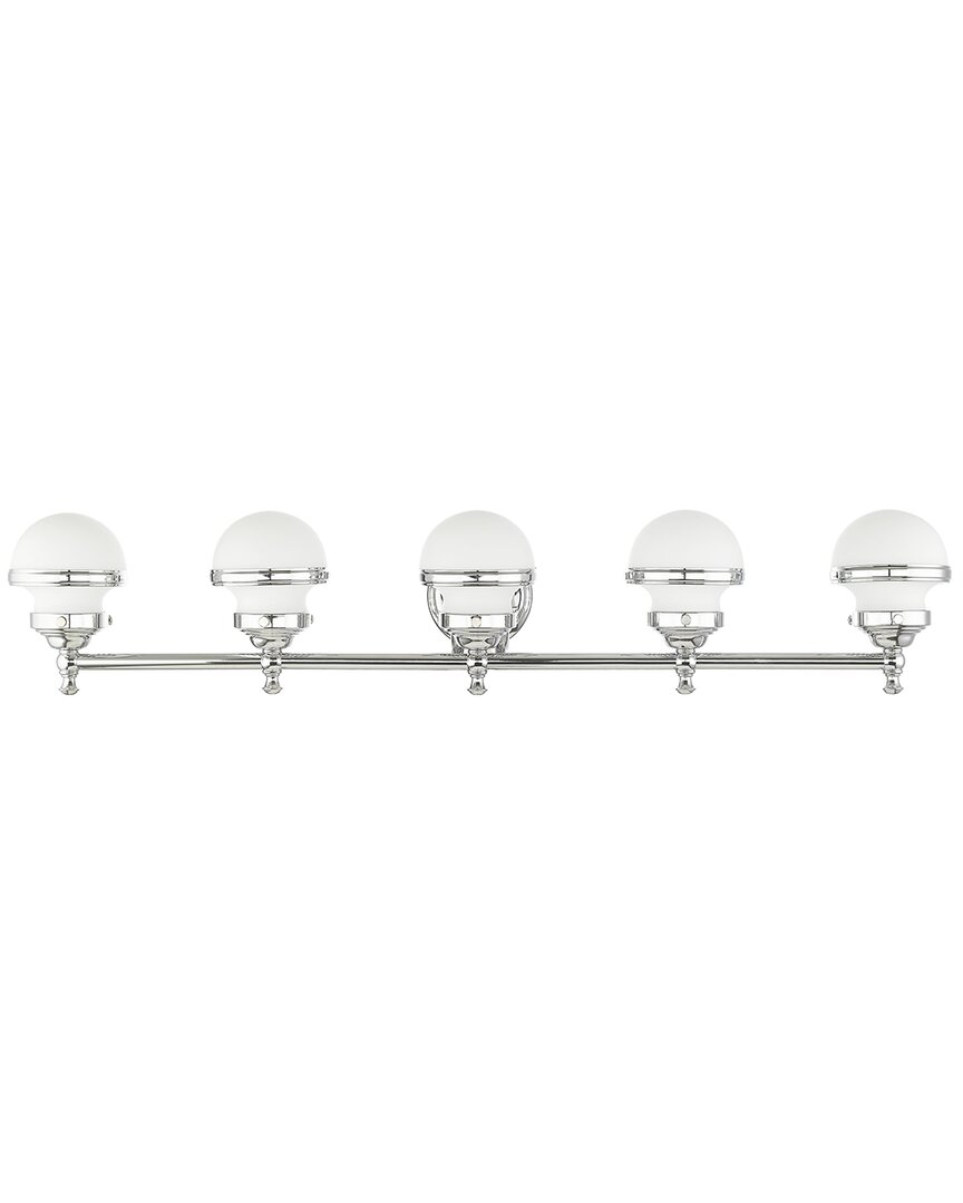 Livex Lighting Oldwick 5-light Polished Chrome Bath-light