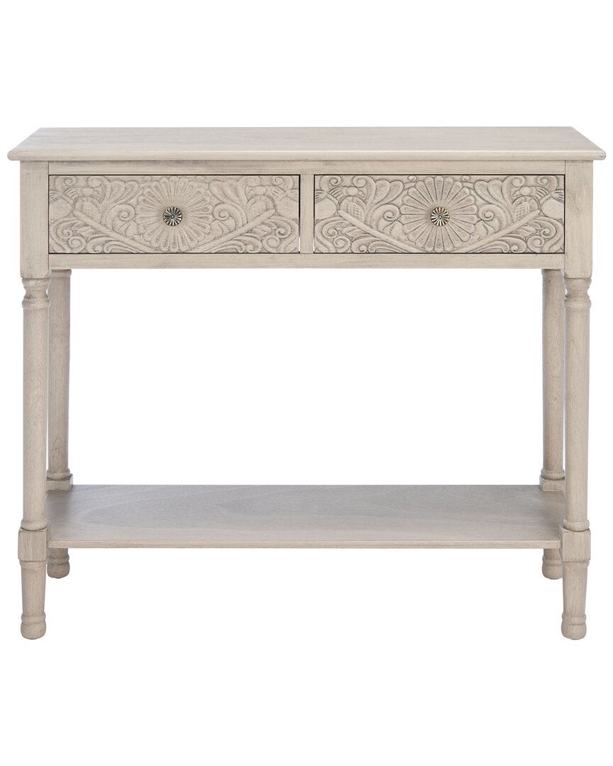 Safavieh Couture Josie 2 Drawer Console Table In Grey
