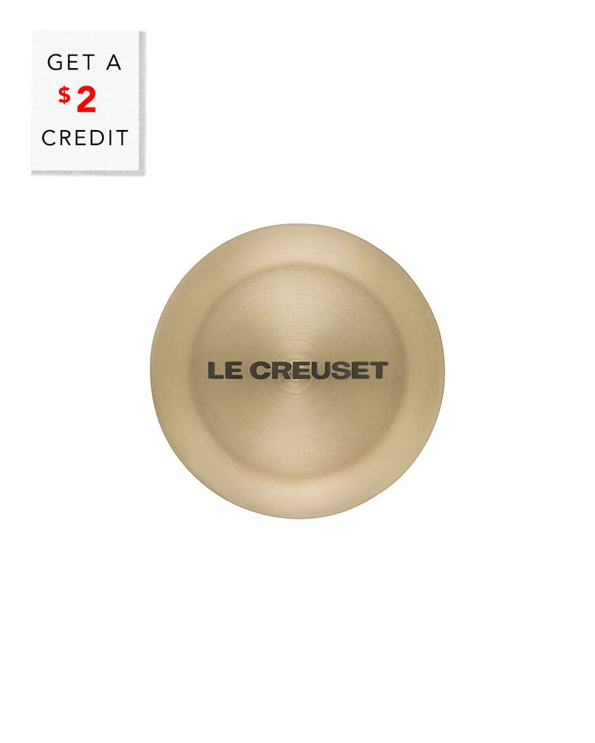 Le Creuset Small Signature Light Gold Knob With $2 Credit In Gold