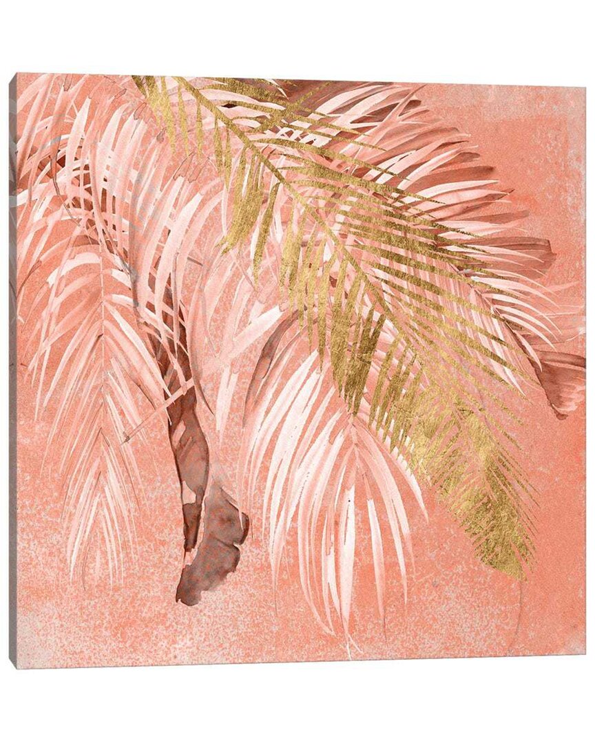 Icanvas Golden Palms Ii Canvas Wall Art