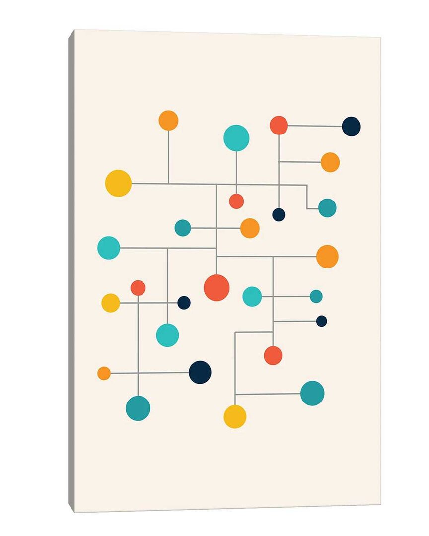 Icanvas Mid Century Pop Modern Circles Canvas Wall Art