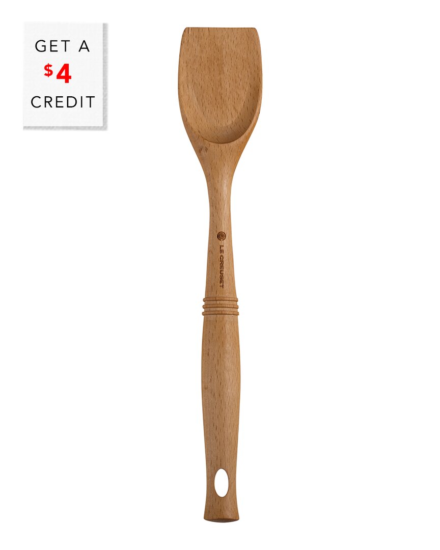Le Creuset Wooden Scraping Spoon With $4 Credit