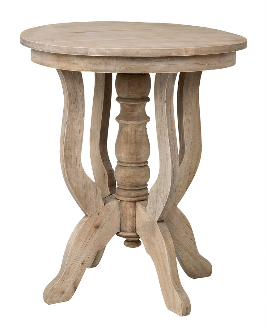 East At Main Barron Rubberwood Accent Table
