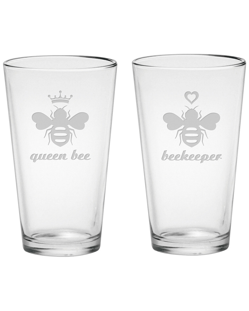 Susquehanna Glass Set Of 2 The Hive Pint Glass