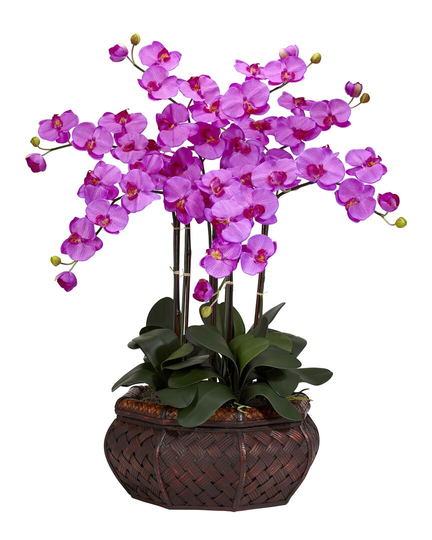 NEARLY NATURAL NEARLY NATURAL LARGE PHALAENOPSIS SILK FLOWER ARRANGEMENT 