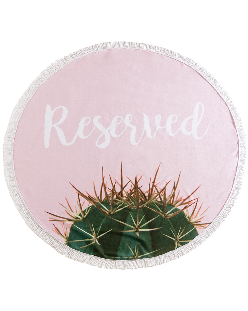 Shiraleah Reserved Round Beach Towel With Bag In Pink