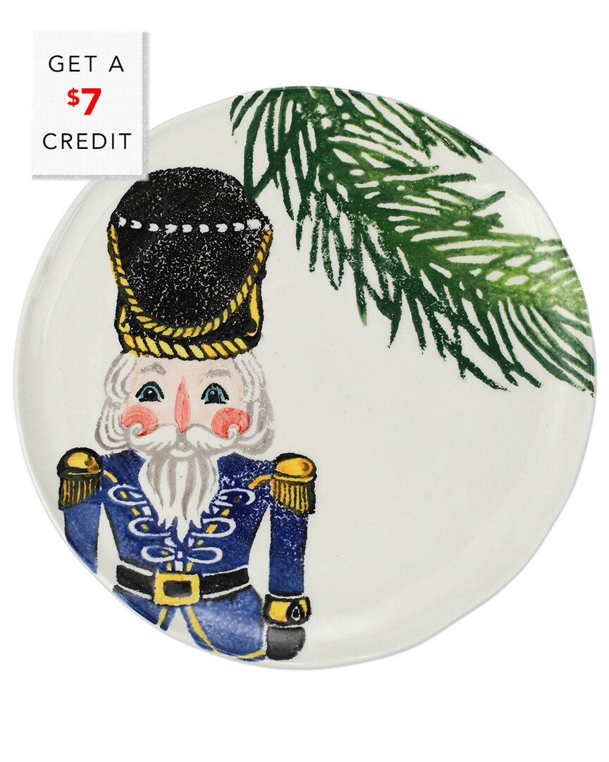 Vietri Nutcrackers Dinnerware Salad Plate In Blue