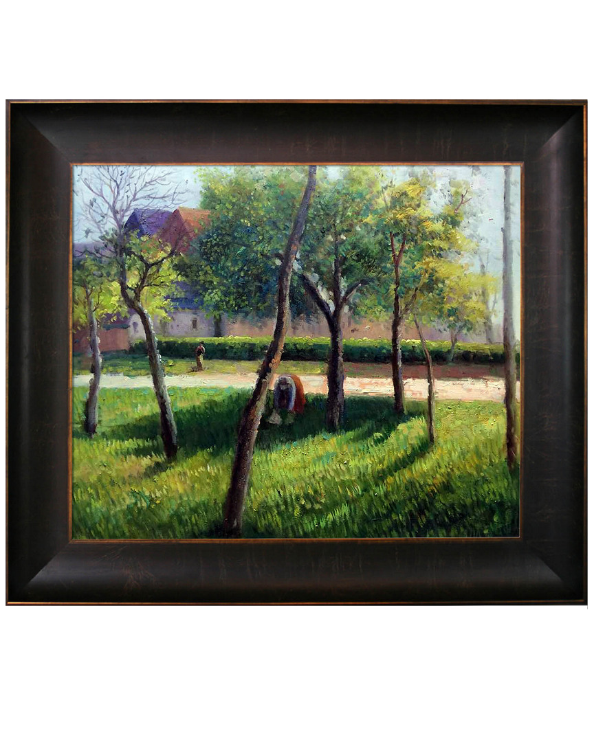 Overstock Art An Enclosure In Eragny By Camille Pissarro
