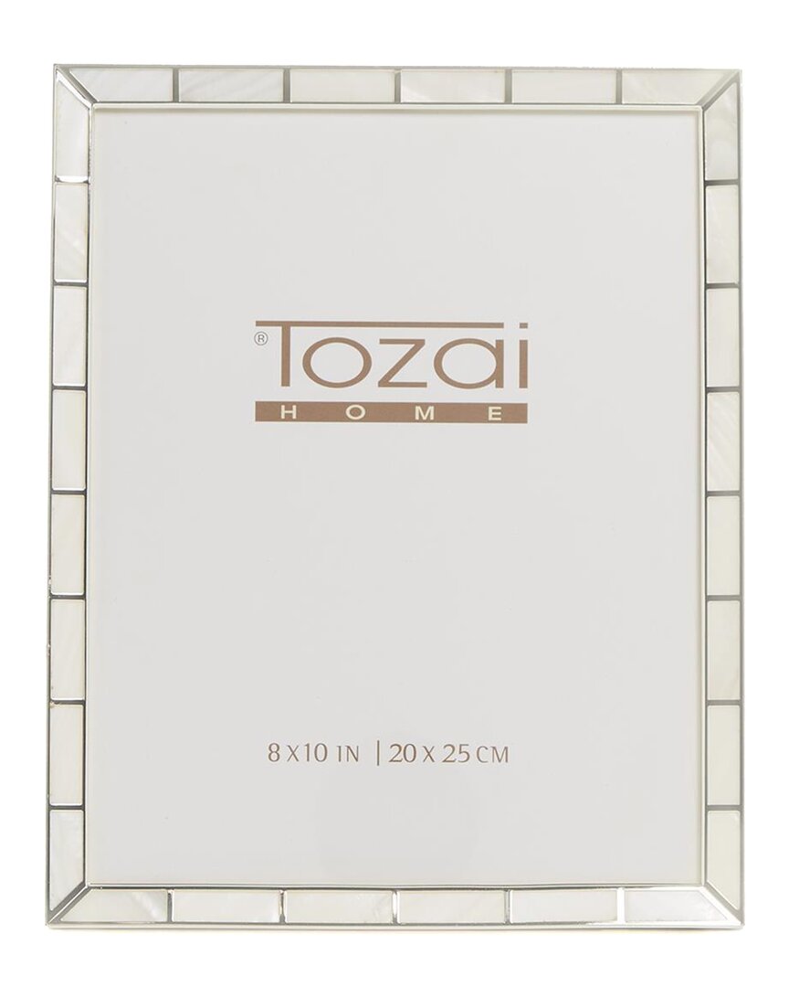 TOZAI TOZAI 8 X 10 SILVER PLATED METAL PHOTO FRAME