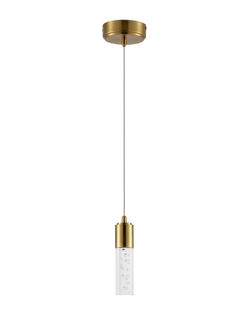 Jonathan Y Bolha Bubble Led Pendant In Brass