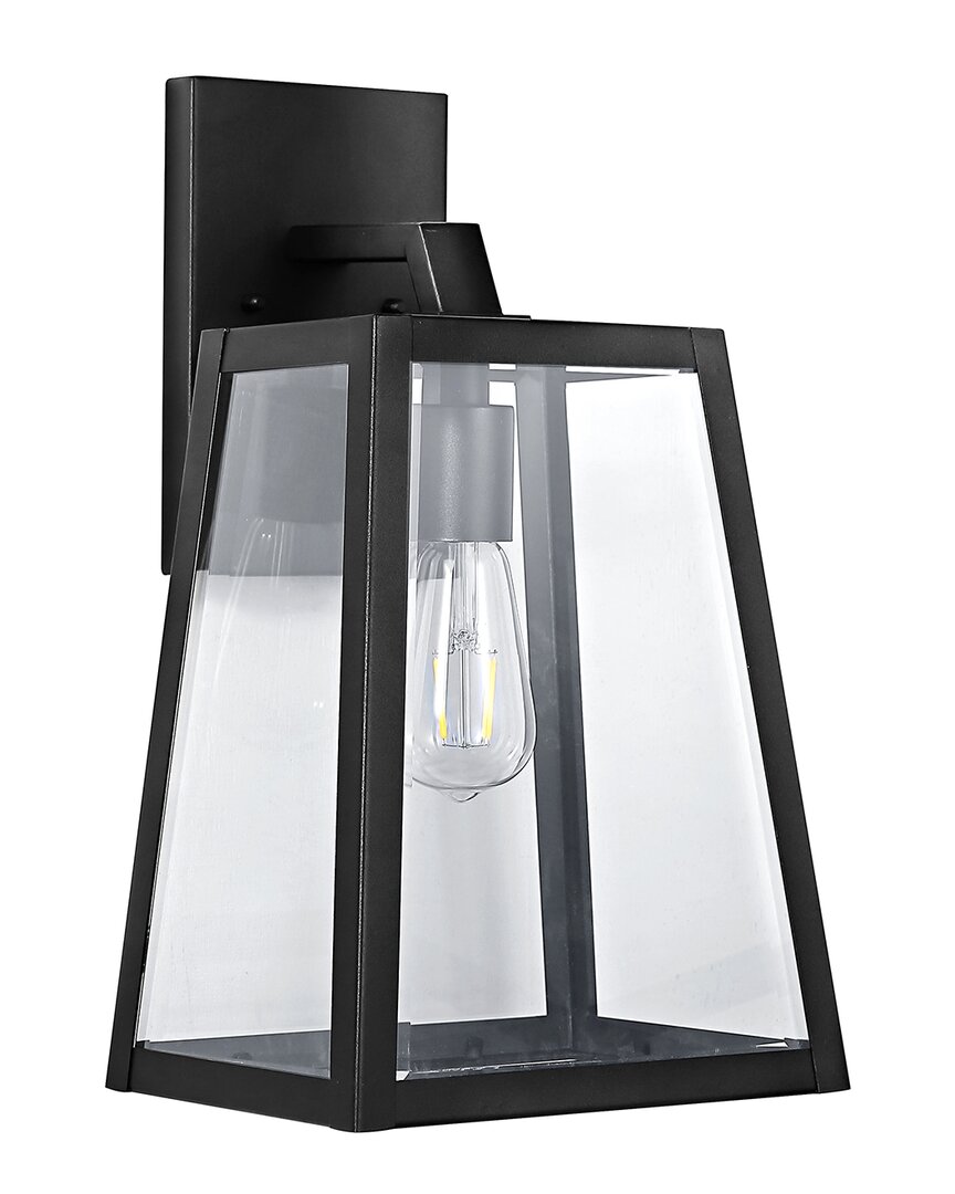 Jonathan Y Pasadena Modern Led Outdoor Lantern In Black