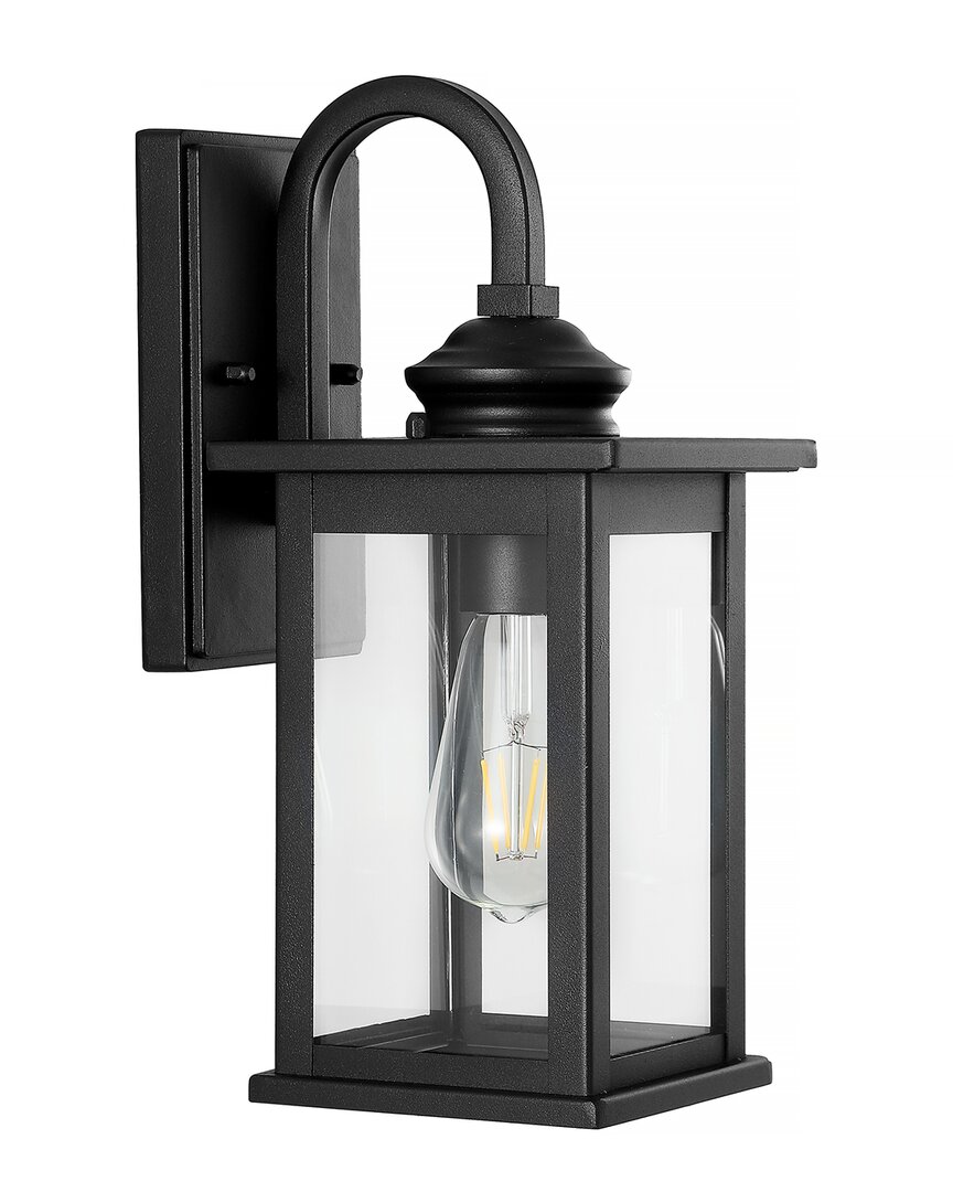 Shop Jonathan Y Cary Modern Led Outdoor Lantern In Black