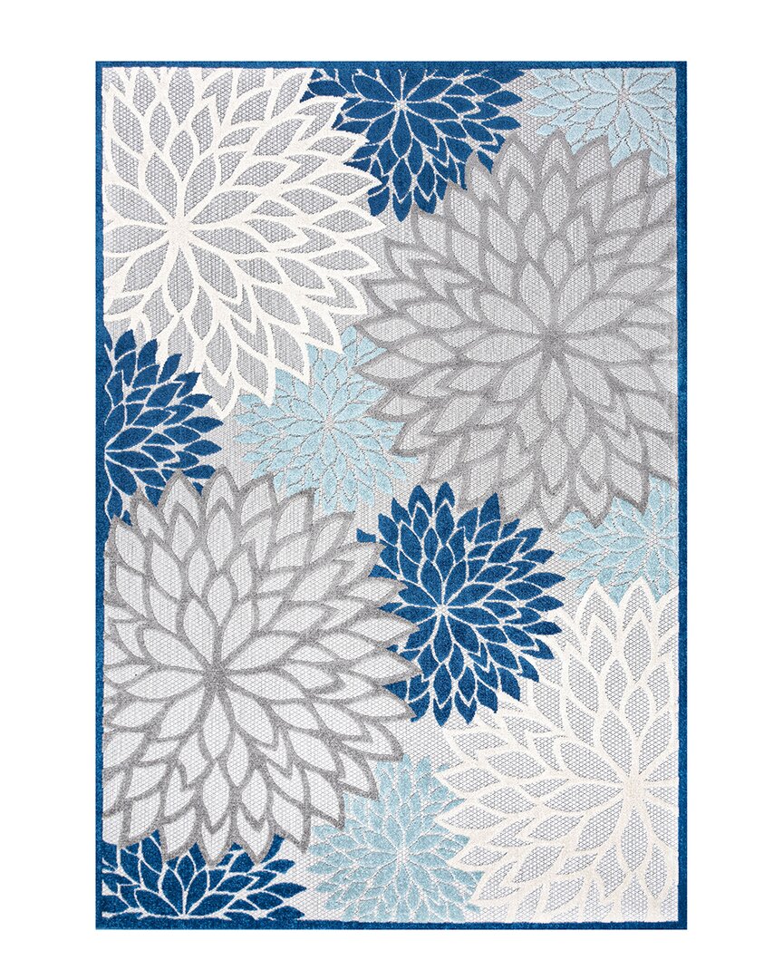 Shop Jonathan Y Amalfi Coast Minori Indoor/outdoor Rug In Blue