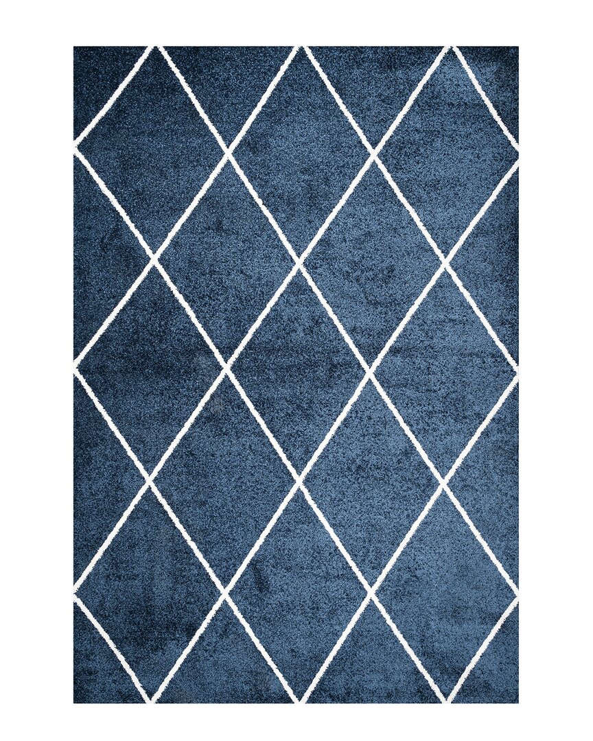 Shop Jonathan Y Supersoft Cole Contemporary Rug In Navy
