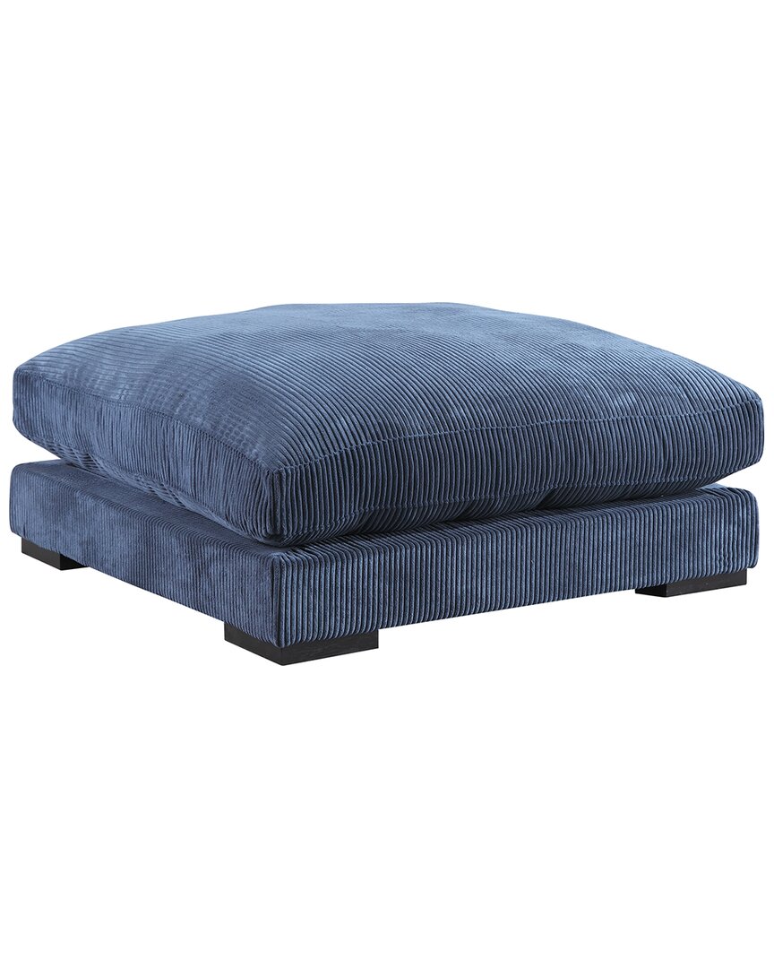 Moe's Home Collection Tumble Ottoman In Blue