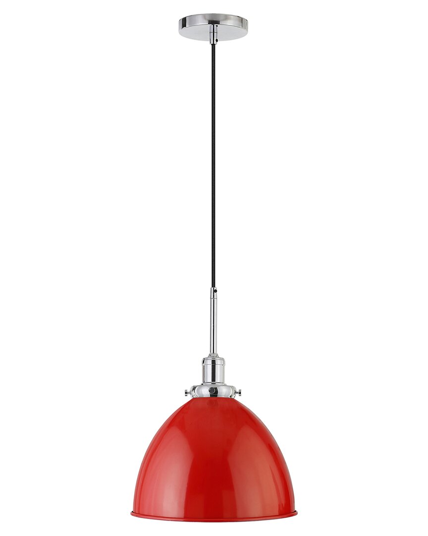 Abraham + Ivy Madison Pendant With Metal Shade In Red