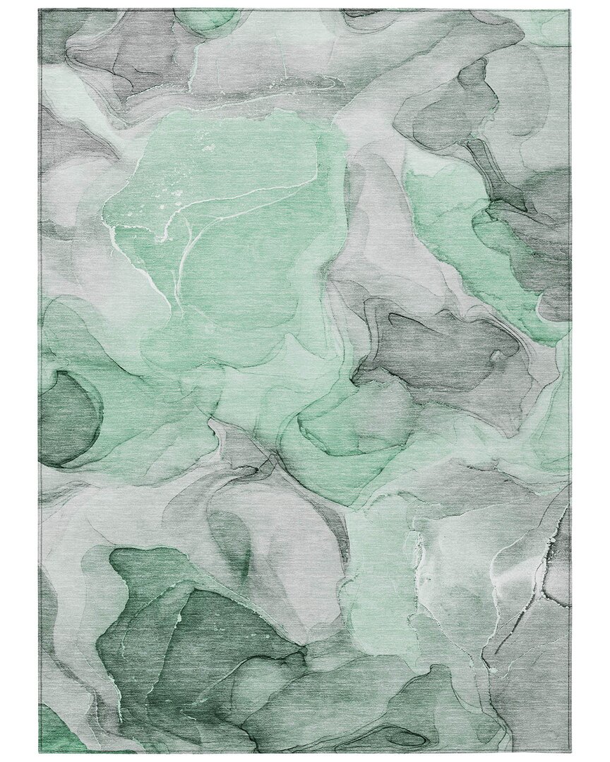 Addison Rugs Chantille Polyester Indoor/outdoor Washable Rug In Green