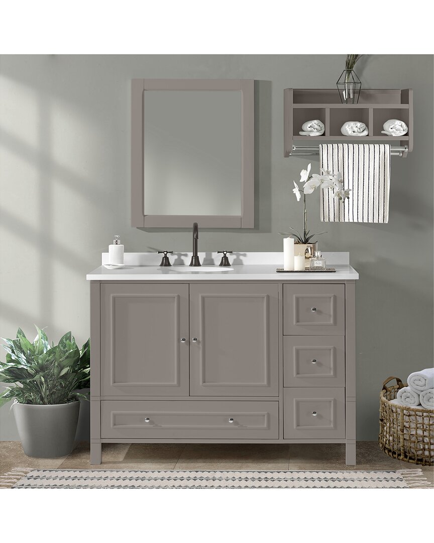 Alaterre Furniture Williamsburg 3pc Wooden Bathroom Vanity Set
