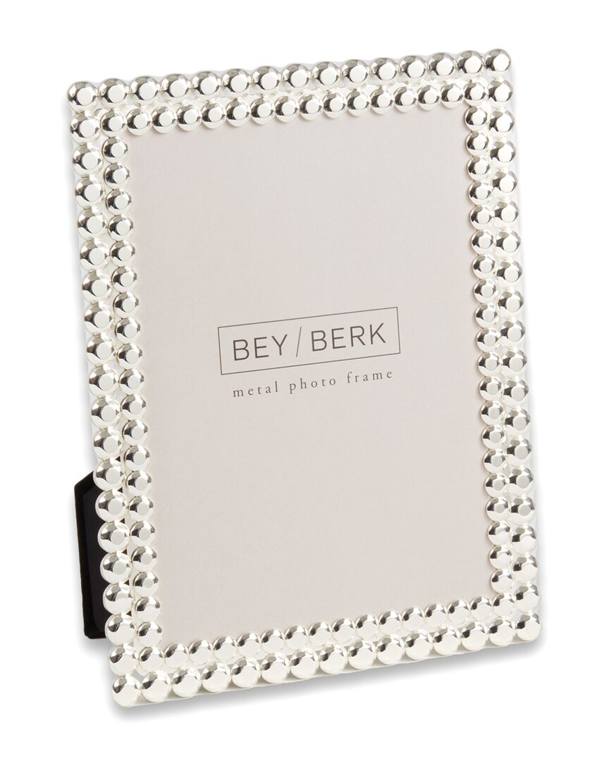 Bey-berk Chelsea Silver-plated 5x7 Picture Frame