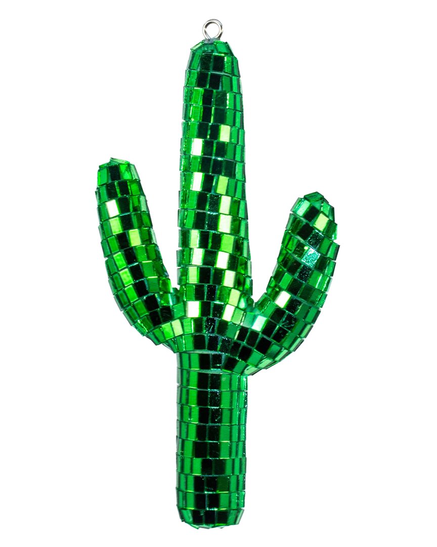 Kurt Adler 6in Tile Green Cactus Ornament In Green