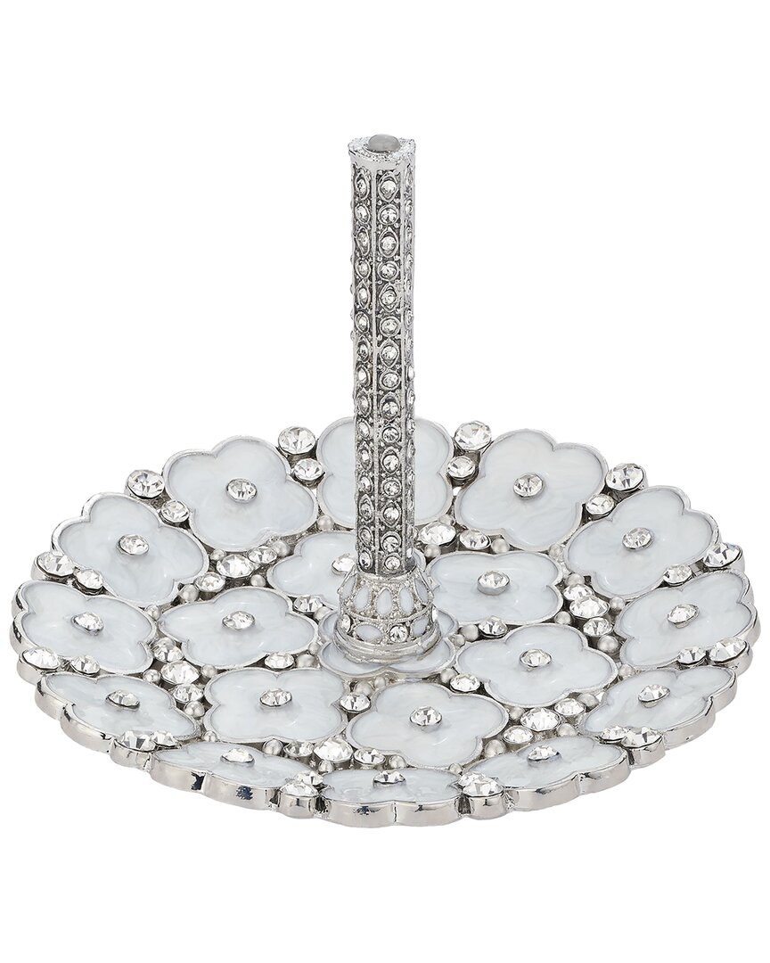 Olivia Riegel White Enamel Clover Ring Holder With $25 Credit In White