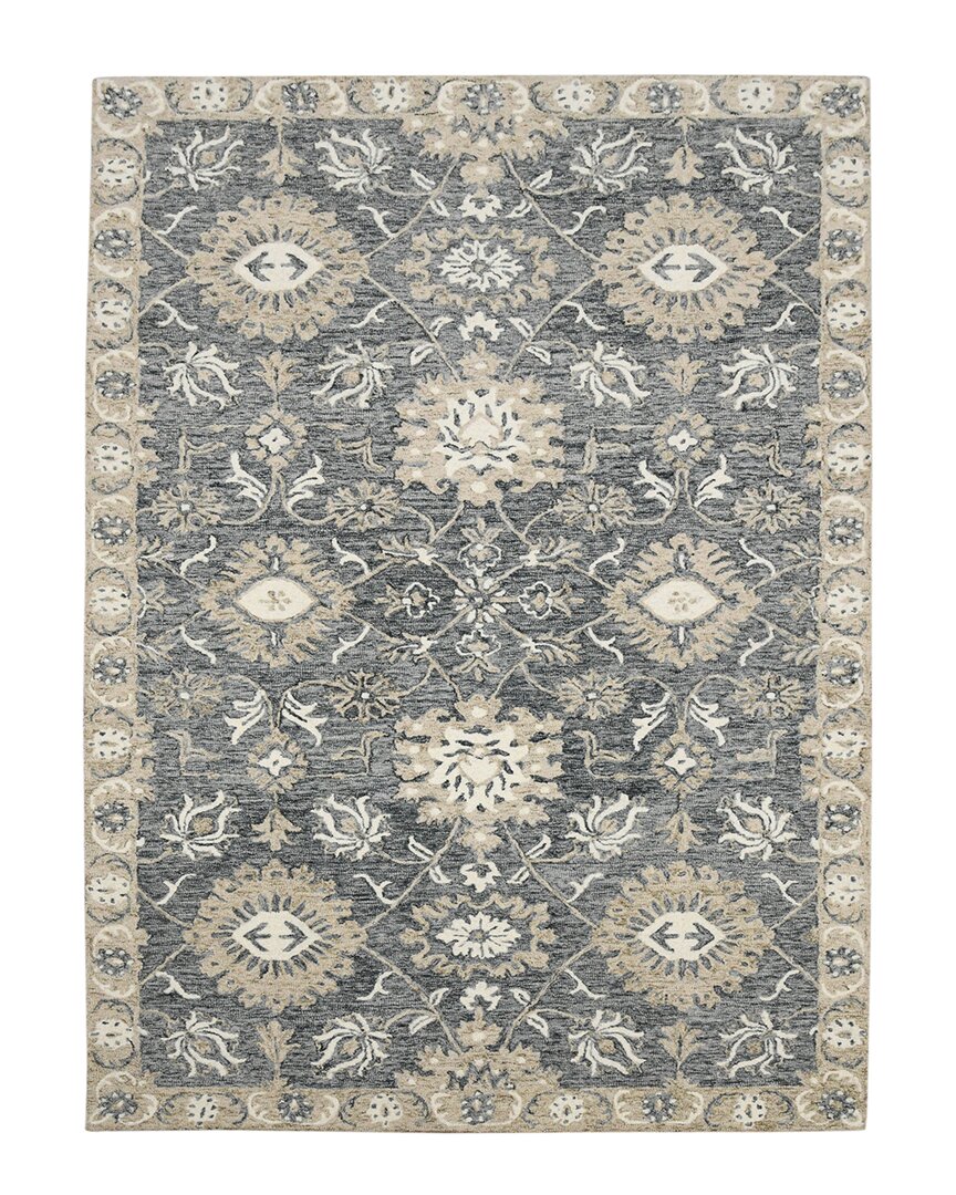 Ar Rugs Romiela Pecos Traditional Hand-hooked Wool Rug In Gray