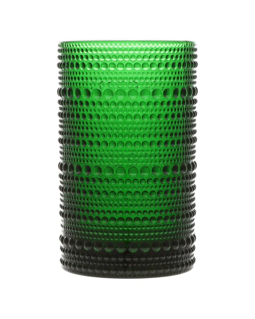 Fortessa Set Of 6 Jupiter Glass Green Iced Beverage Glasses In Green