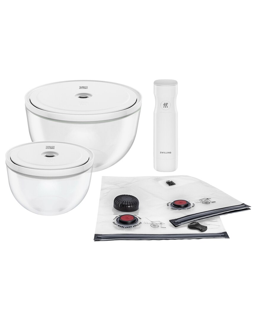 Zwilling J.a. Henckels Fresh & Save 9pc Glass Vacuum Bowl Starter Set In Transparent