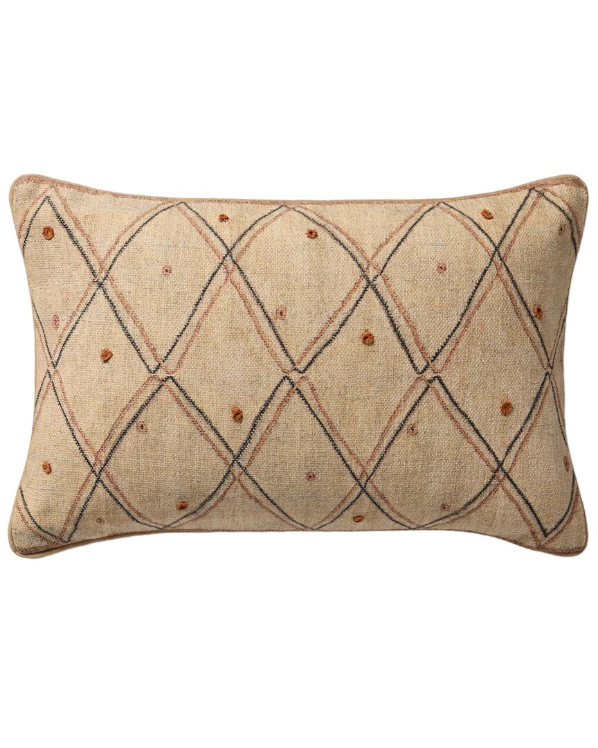 Loloi Ii Loloi 13x21in Pillow Cover With Down Insert In Multicolor