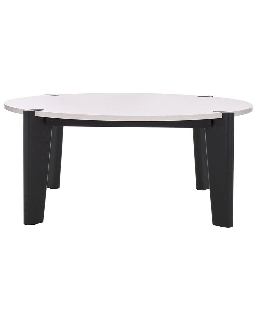 Safavieh Couture Garcia Marble Top Coffee Table In Black