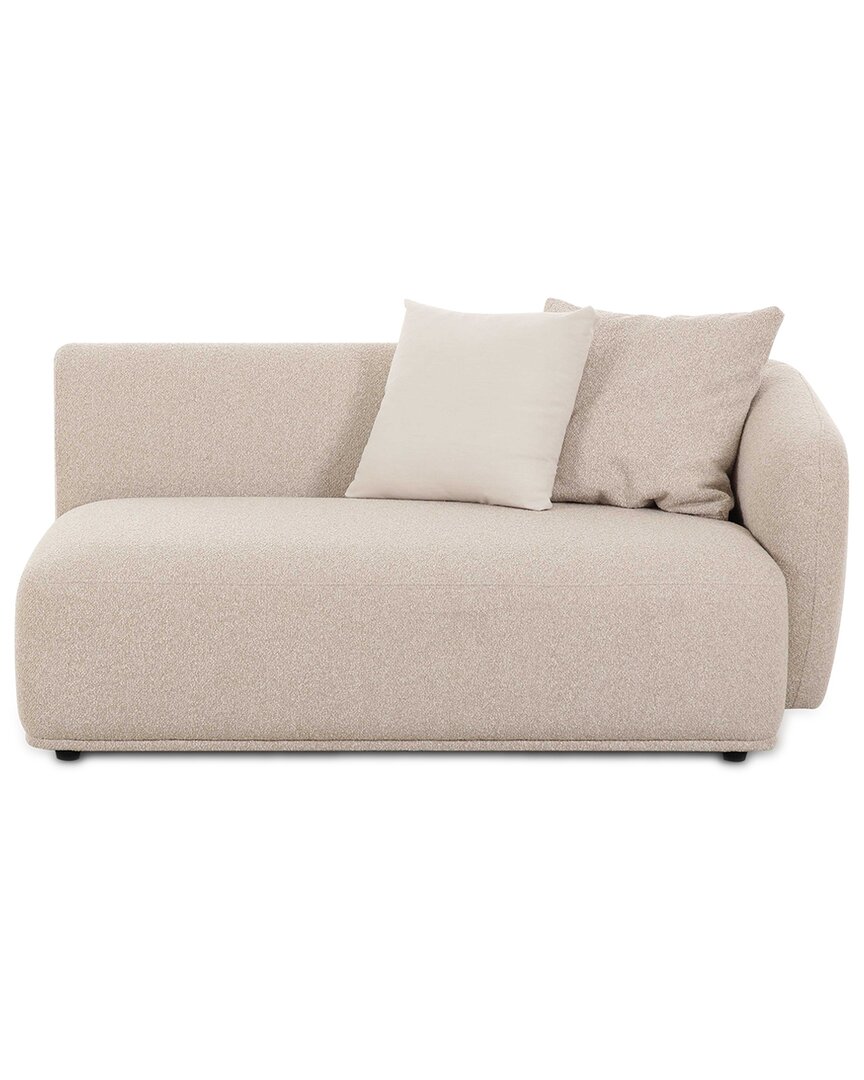 Tov Furniture Sylvie Cream Boucle Right Arm 2-seater Loveseat