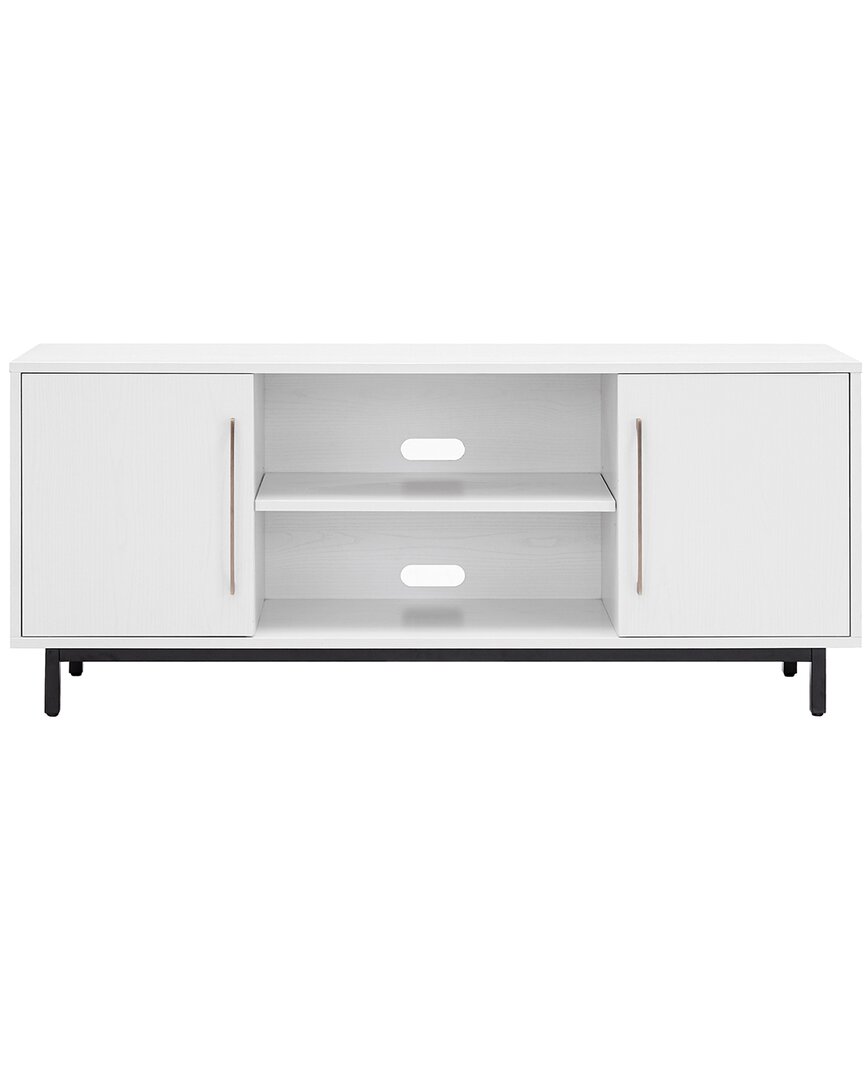Abraham + Ivy Julian 58in White Tv Stand