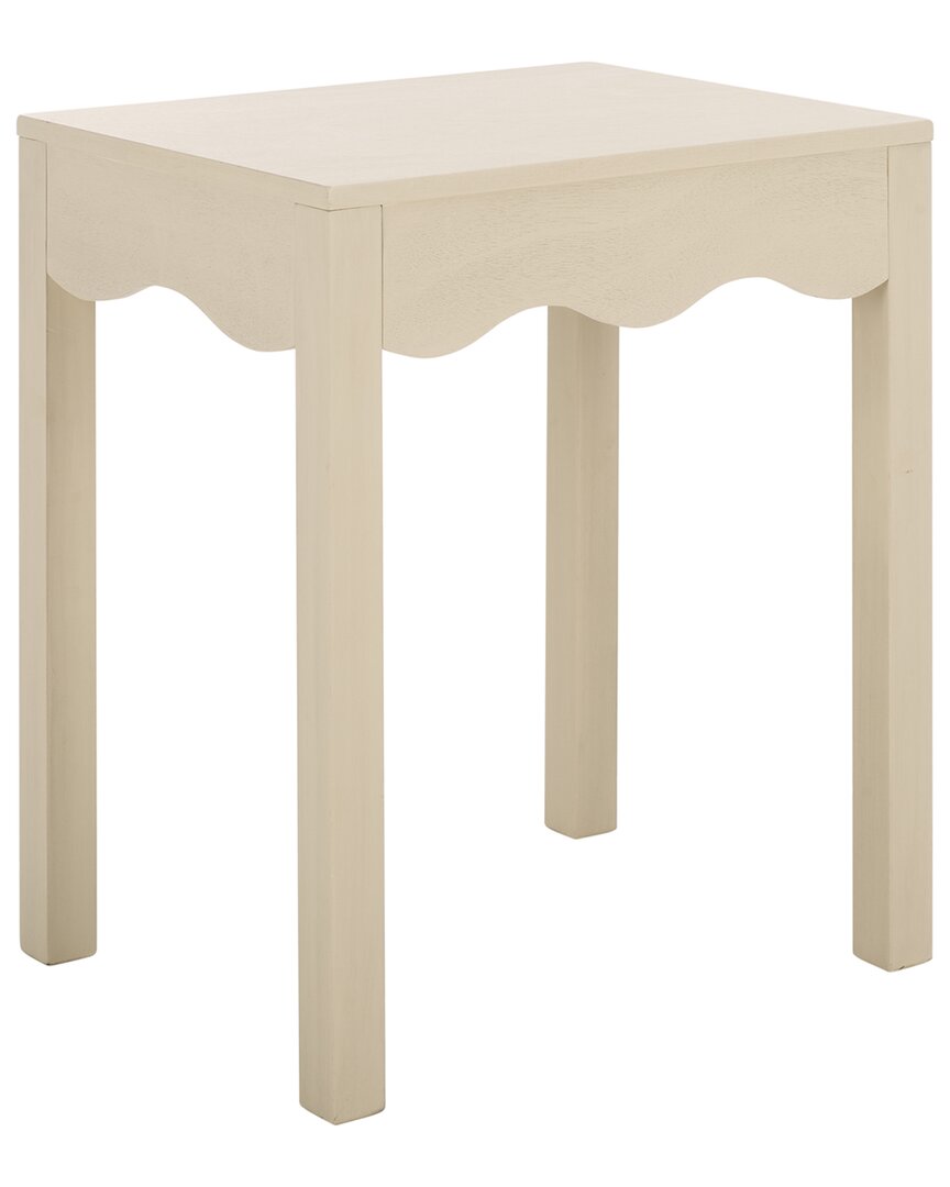 Safavieh Litith Square Wave Accent Table In Neutral