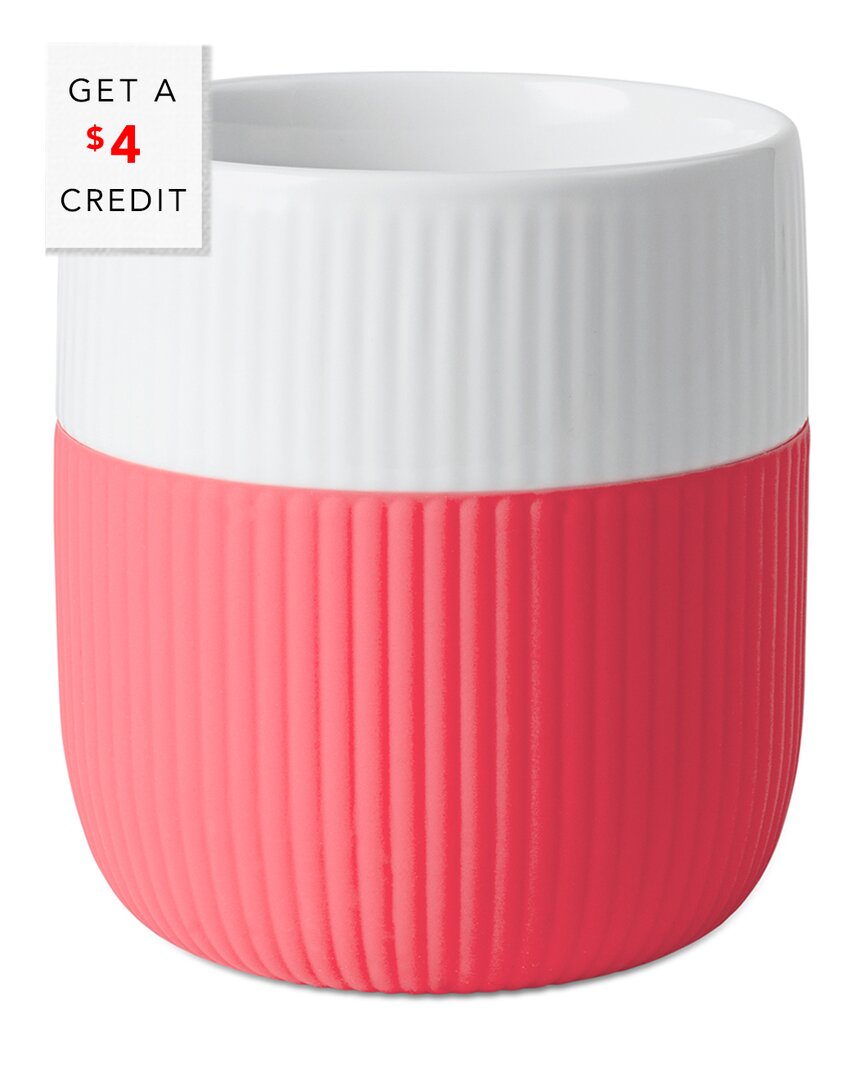 Royal Copenhagen Fluted Contrast Hibiscus Mug