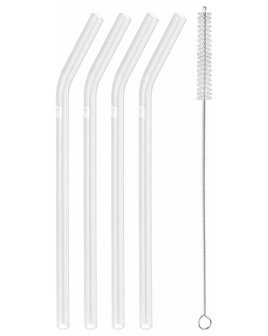 Zwilling J.a. Henckels Zwilling Sorrento 5pc Bent Glass Straw Set