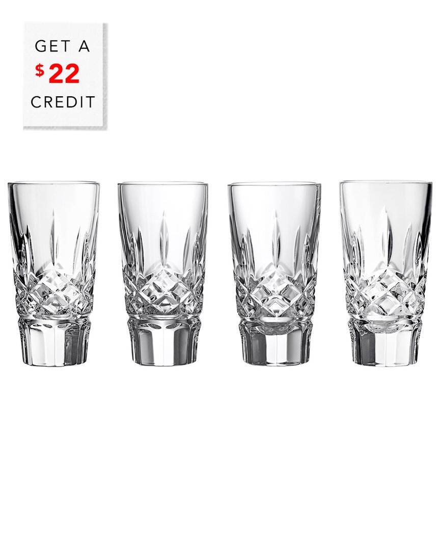 Waterford Lismore Crystal Shot Glass 55ml Set Of Four