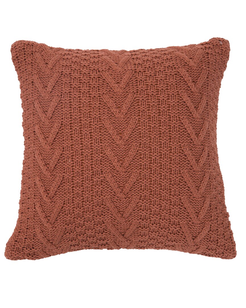 Evergrace Retree Sueter Knit Assent Pillow In Brown