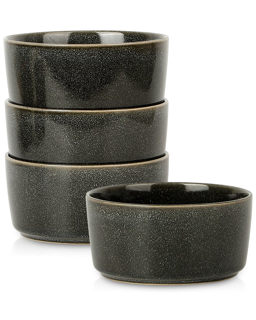 Stone Lain Eden 4pc Bowl Set Charcoal Grey