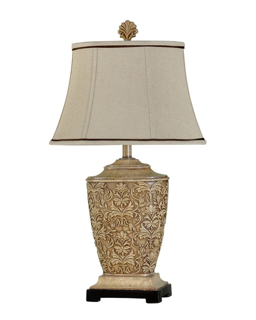 Stylecraft 30in Traditional Carved Table Lamp